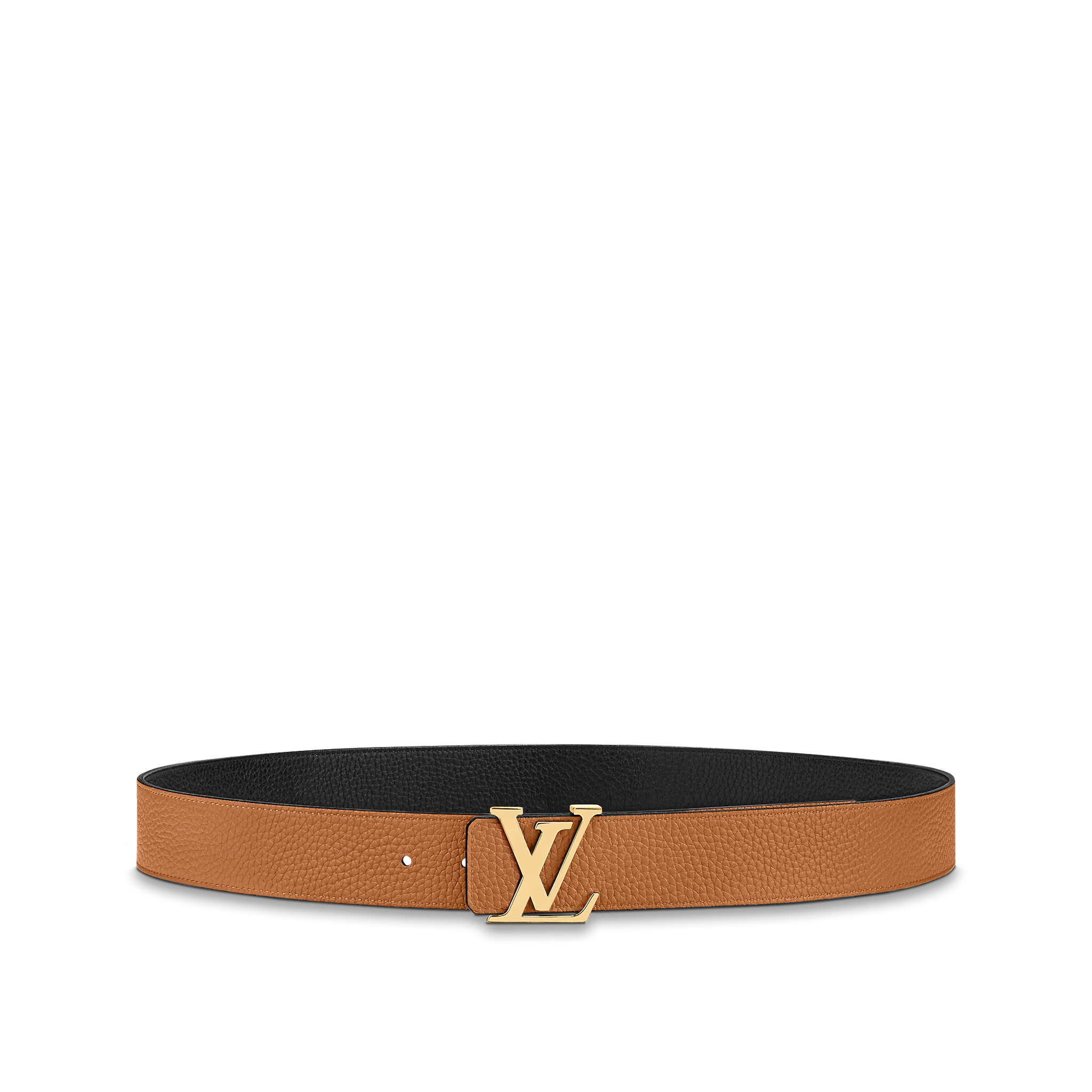Louis Vuitton LV Initiales reversible belt 40 MM Black Light brown